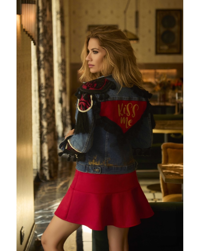 Robe de glaïeulus rouge