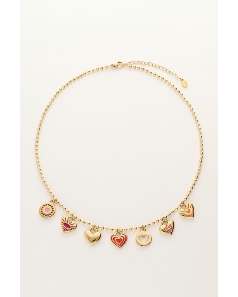 Collar Corazones Multicolor