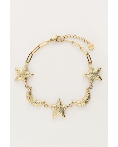 Star and Luna Zirconity bracelet