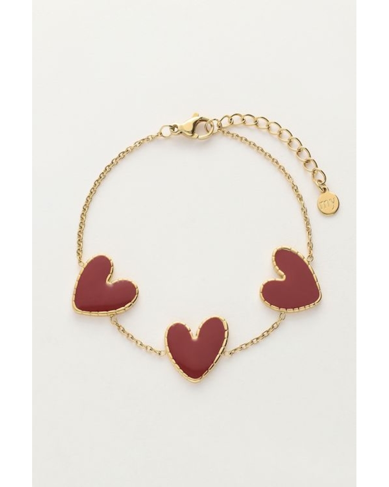 Pulsera Corazones Rojos 2