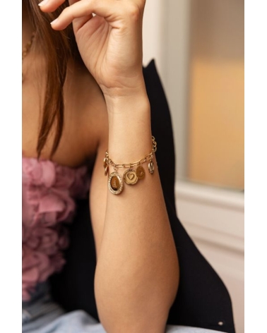 Pulsera Monedas Oro