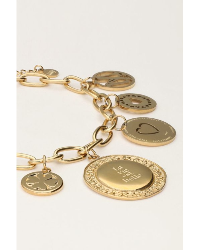 Pulsera Monedas Oro
