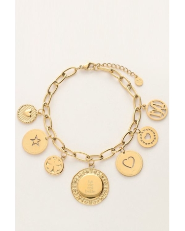 Pulsera Monedas Oro