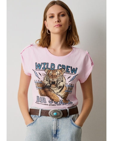 Tiger t-shirt strass