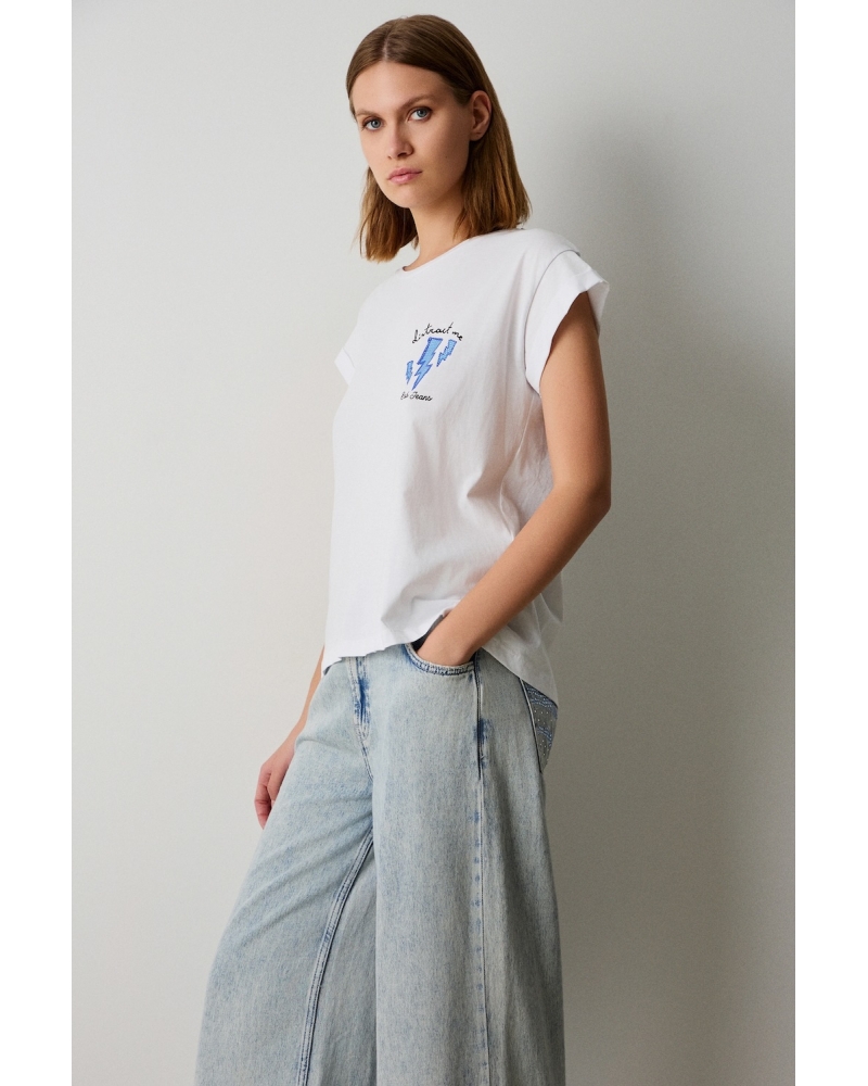 T-shirt eye strass