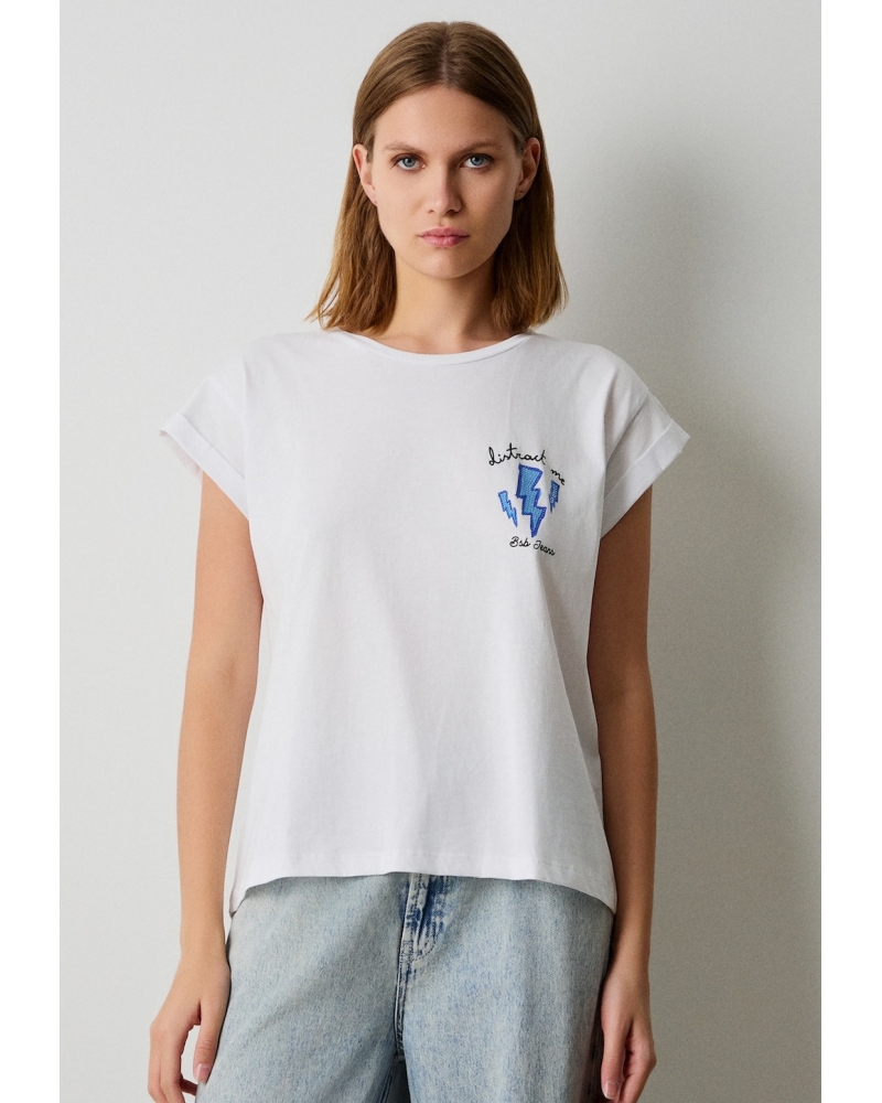 T-shirt eye strass
