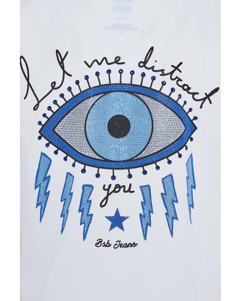 T-shirt eye strass