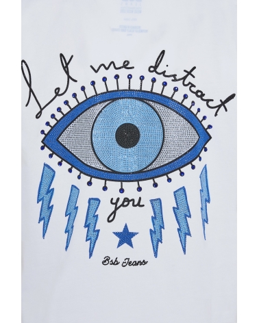 T-shirt eye strass