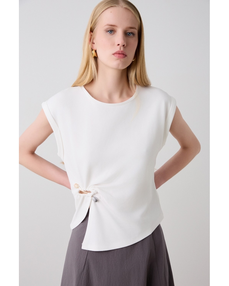 T-shirt latéral Applique