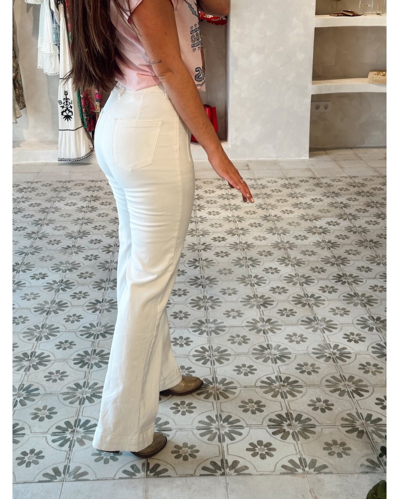 Pantalón Bolsillos Blanco 2