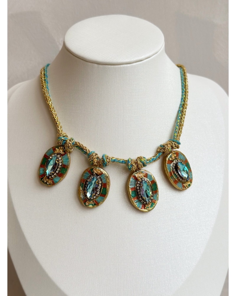 Blue luxor necklace