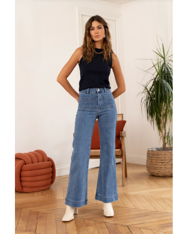 Blue cowboy pockets