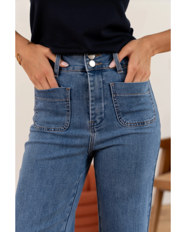 Poches de cowboy bleues