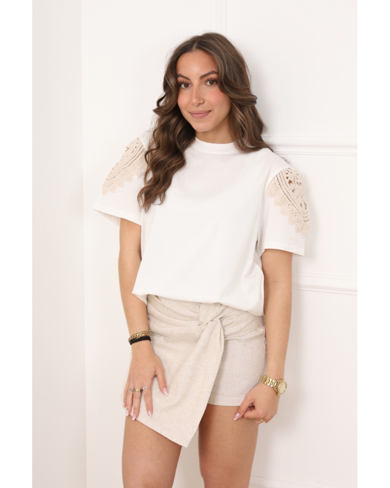 T-shirt de kya dentelle