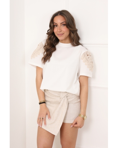 T-shirt de kya dentelle