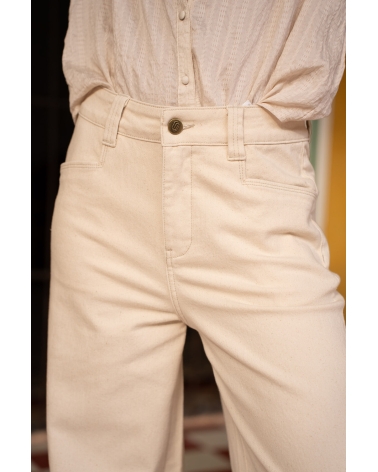 Vaquero Beige Calado