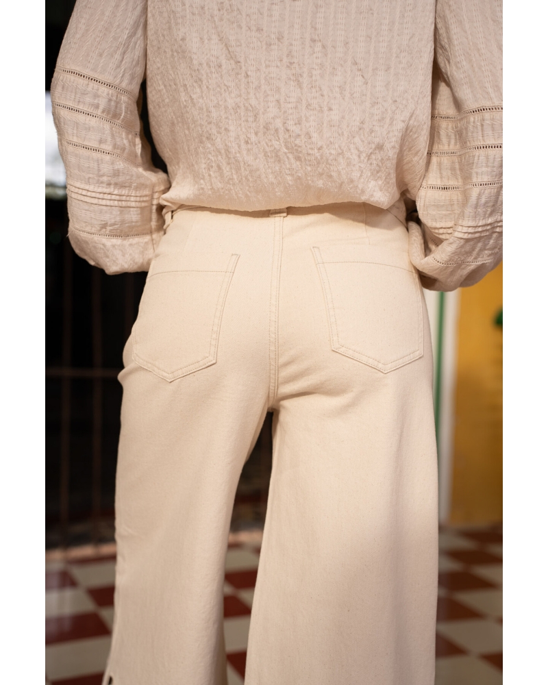 Vaquero Beige Calado