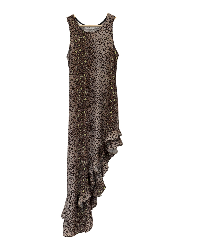 Vestido Asimétrico Leopardo