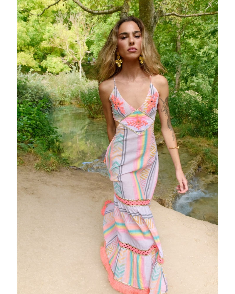Vestido Largo Neon