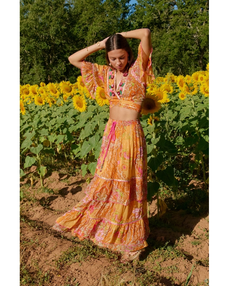 Conjunto Boho Capri Naranja 2