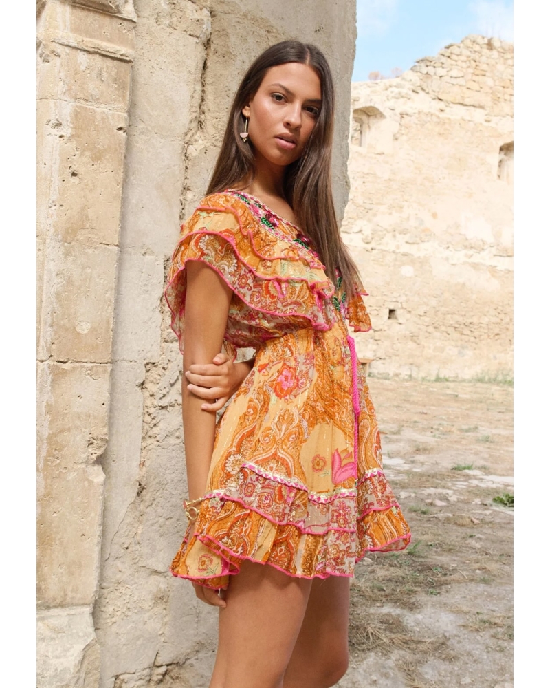 Vestido Corto Boho Capri 2