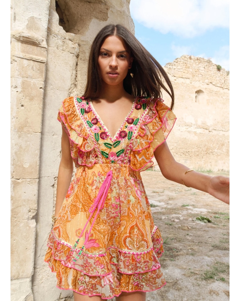 Vestido Corto Boho Capri 2