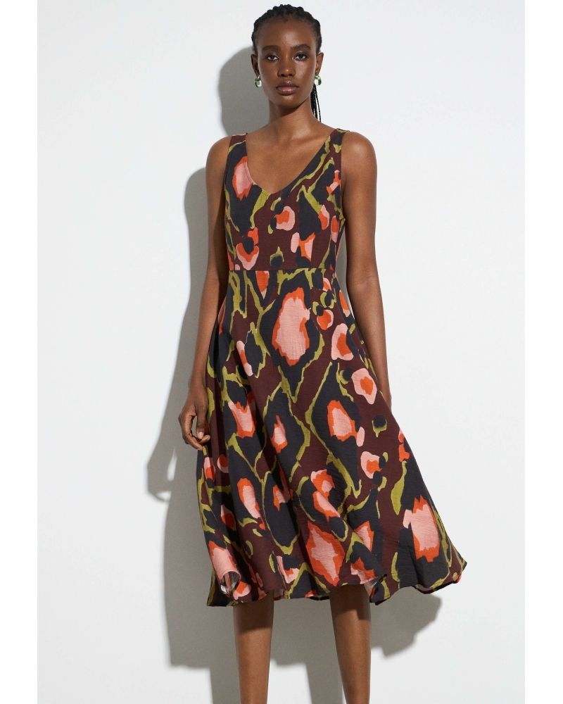 Robe estampée midi