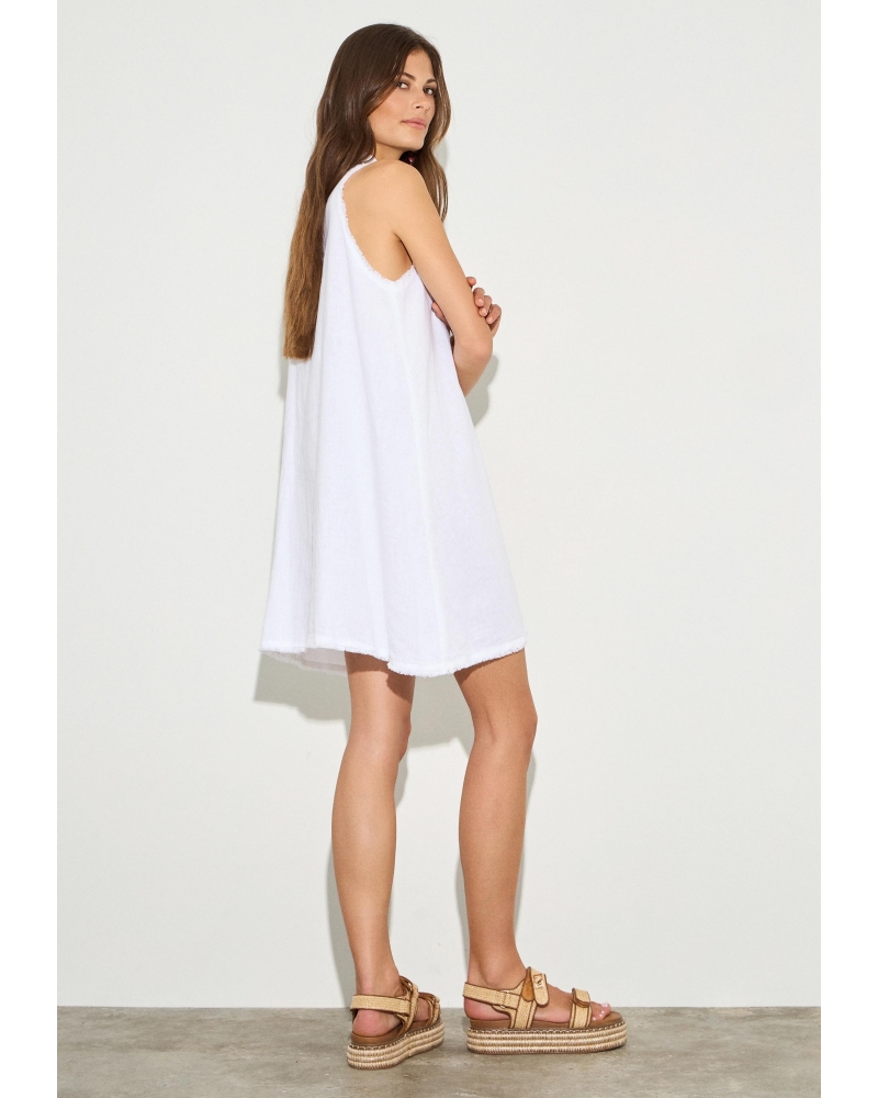 Vestido Lino Blanco 2