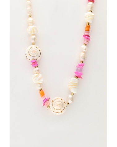 Collar Perlas y Conchas