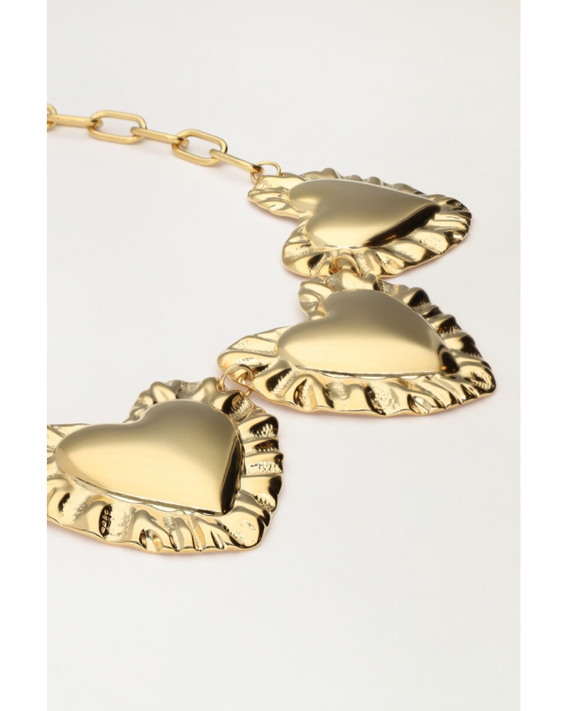 Gold Hearts Maxi Necklace