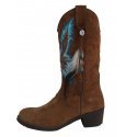 Bota Campera Águila Tostada - Turquesa