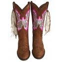 Bota Campera Águila Tostada - Fucsia