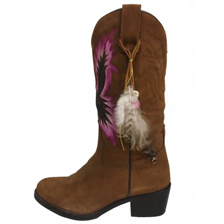 Bota Campera Águila Tostada - Fucsia 2