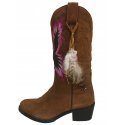 Bota Campera Águila Tostada - Fucsia