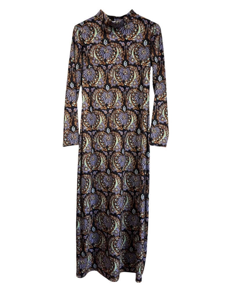 Robe longue pétunia