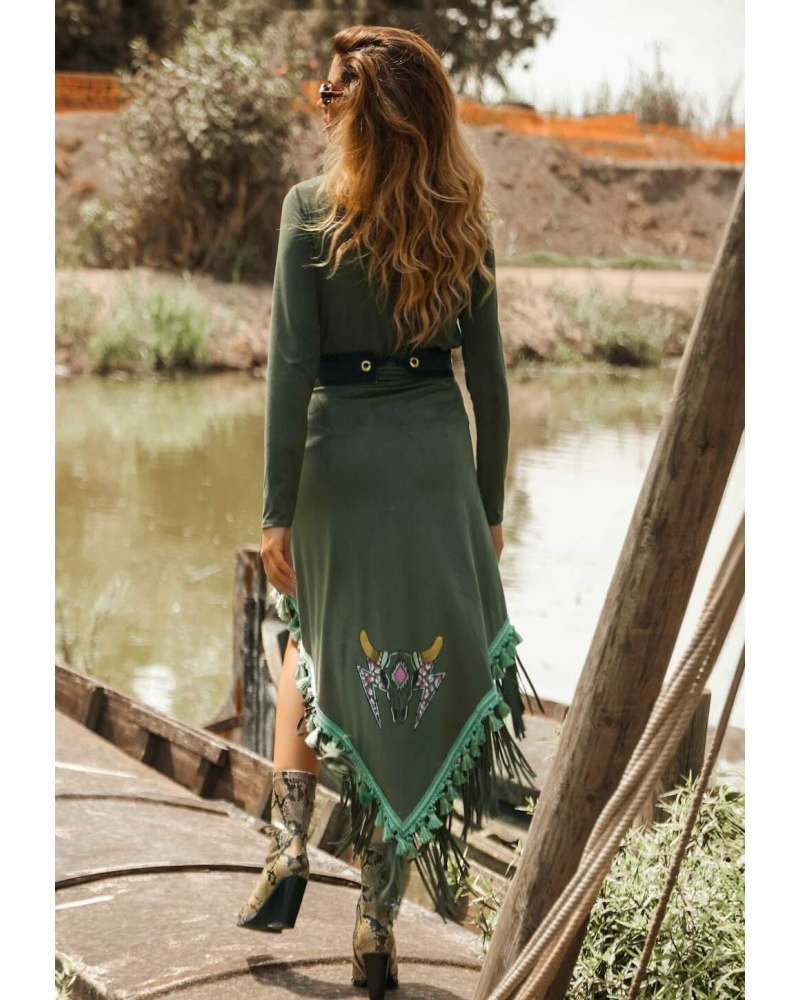 Jupe asymétrique tonnerre