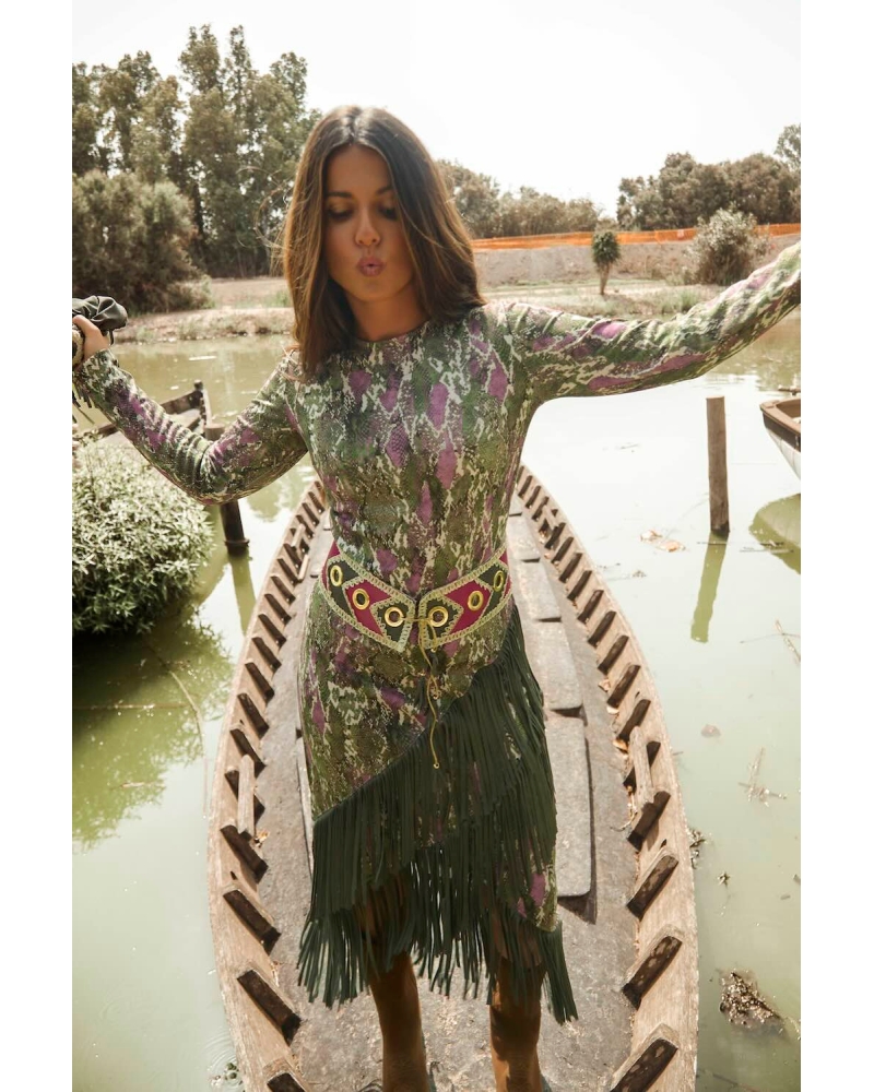 Vestido Flecos Zinnia 2