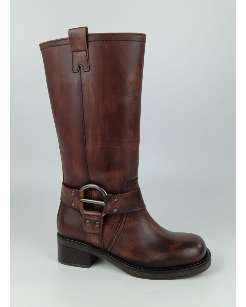 Boots Biker Chocolate Athena