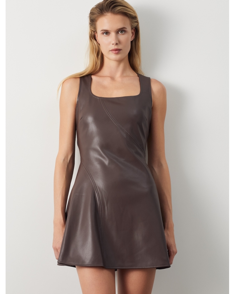 Vestido Simil Chocolate 2