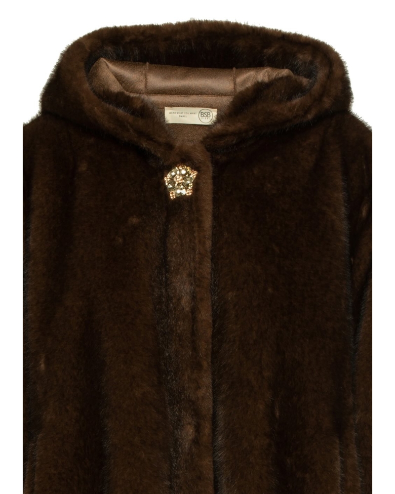Chocolate hair coat