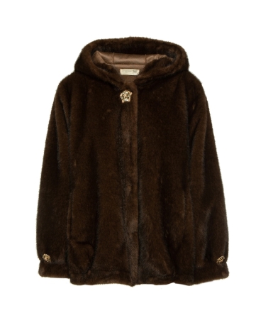 Chocolate hair coat