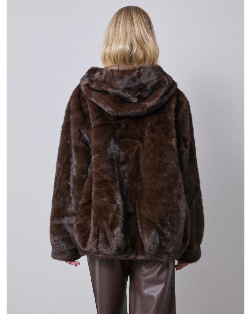 Chocolate hair coat