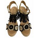 Sandalia Triple Evita Black