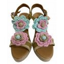 Sandalia Triple Evita Roses