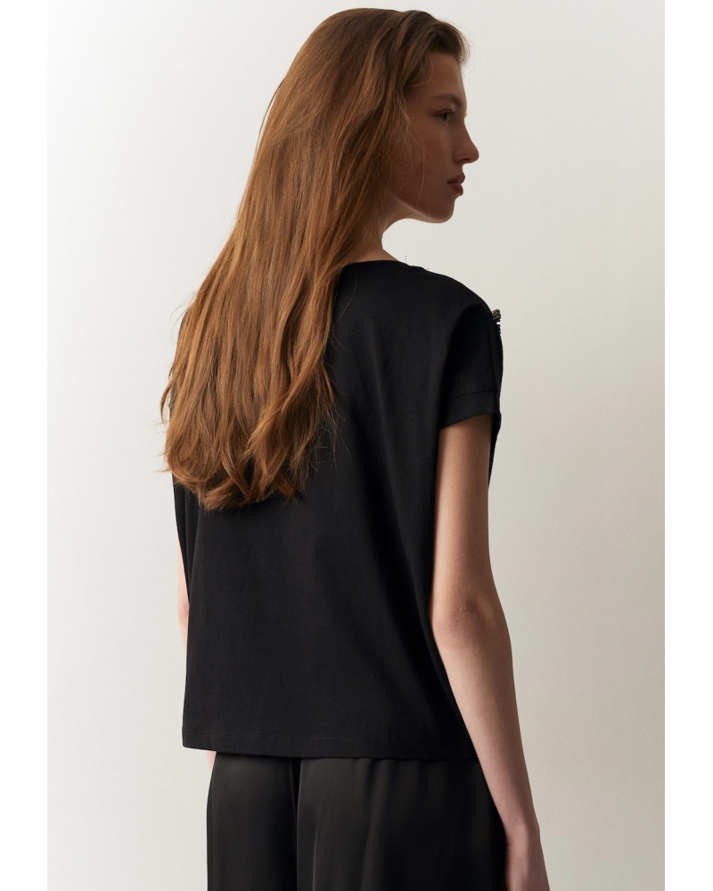 T-shirt Appliques baroques