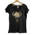 Camiseta Pintada Búfalo Margaritas