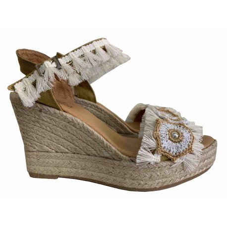 Sandalia Flecos beige