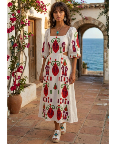 Robe d'aria beige
