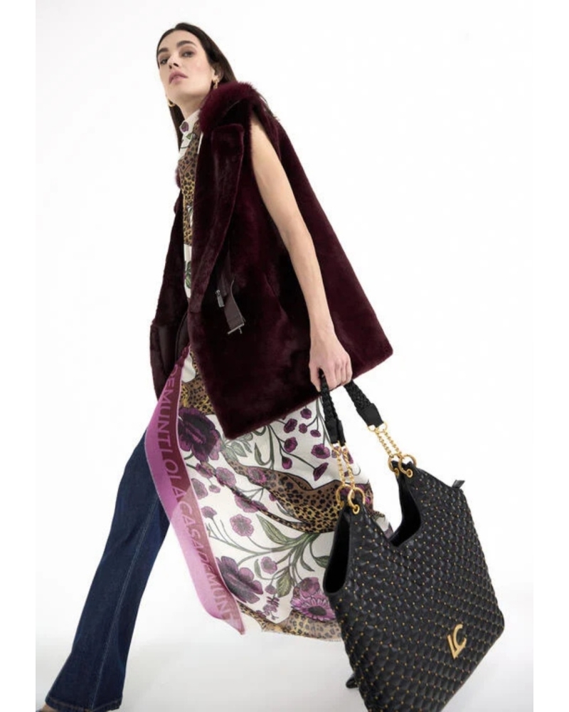 Shopper Acolchado Negro Lola Casademunt
