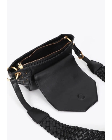 Bandolera Acolchada Negro Lola Casademunt